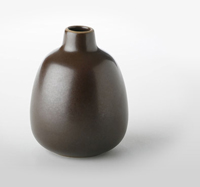 matte brown vase